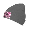 thumbnail image 1 of ZICANCN Pink Drift Race Car Knit Beanie Hat, Winter Cap Soft Warm Classic Hats for Men Women, Deep Heather, 1 of 8