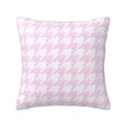 thumbnail image 1 of ZICANCN Pink Thousand Bird Check Throw Pillow Covers, Bed Couch Sofa Knit Decorative Pillow Covers for Living Room Farmhouse, 26"x26", 1 of 8