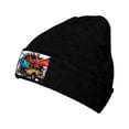 thumbnail image 1 of ZICANCN Practical Airplanes Cars Trucks Knit Beanie Hat, Winter Cap Soft Warm Classic Hats for Men Women, Black, 1 of 8