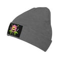 thumbnail image 1 of ZICANCN Punk Rock Playing Music Knit Beanie Hat, Winter Cap Soft Warm Classic Hats for Men Women, Deep Heather, 1 of 8