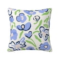 thumbnail image 1 of ZICANCN Purple Minimalist Floral Art Throw Pillow Covers, Bed Couch Sofa Knit Decorative Pillow Covers for Living Room Farmhouse, 22"x22", 1 of 8