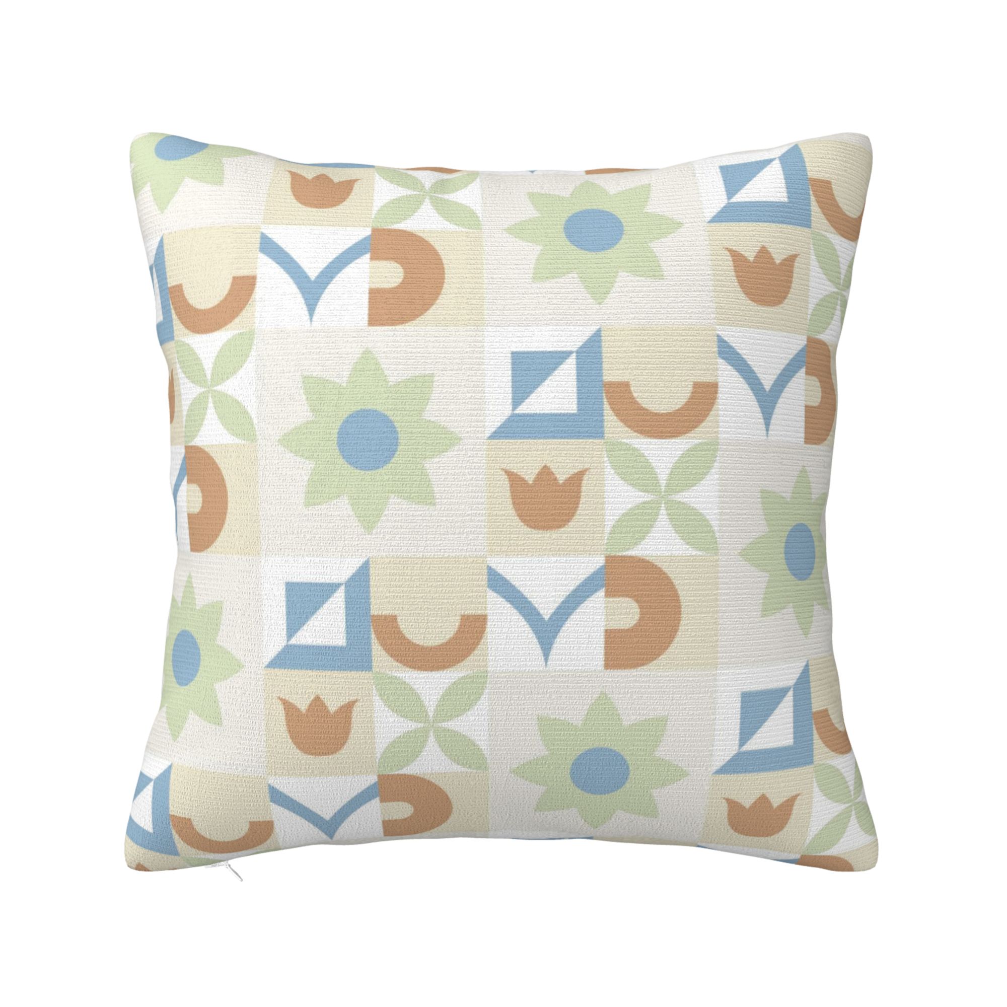 Image showcasing ZICANCN Scandinavian Flower Pattern Throw Pillow Covers, Bed Couch Sofa ...