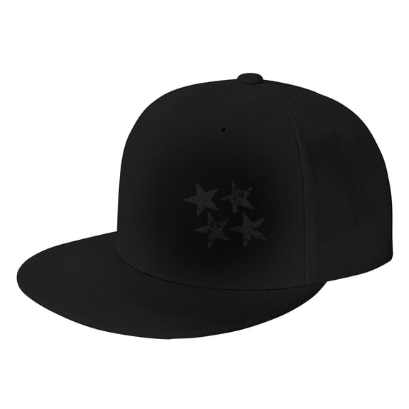 ZICANCN Stars Distressed Distress Baseball Caps, Trucker Hats for Men And Women, Adjustable Breathable Flat Caps, Black