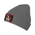 thumbnail image 1 of ZICANCN Sugar Skull Pretty Lady Knit Beanie Hat, Winter Cap Soft Warm Classic Hats for Men Women, Deep Heather, 1 of 8