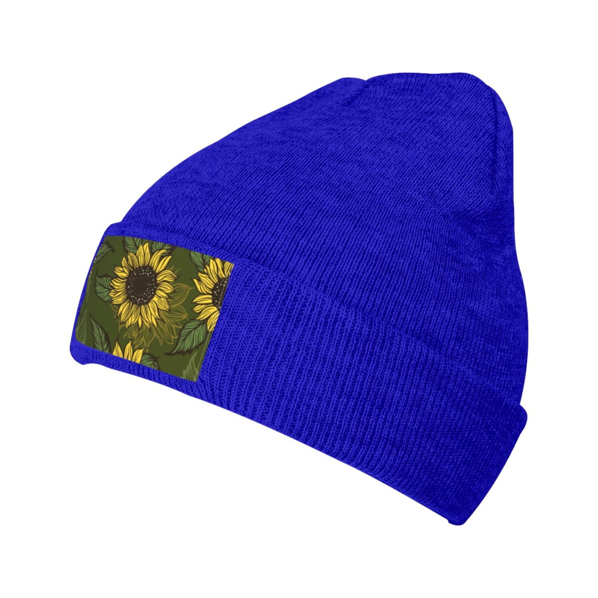 ZICANCN Sunflower Floral Blooming Flower Knit Beanie Hat, Winter