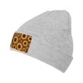thumbnail image 1 of ZICANCN Sunflowers Plant Brown Illustration Knit Beanie Hat, Winter Cap Soft Warm Classic Hats for Men Women, Gray, 1 of 8