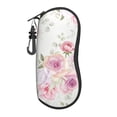 thumbnail image 1 of ZICANCN Sunglasses Soft Case, Elegant Roses Print Neoprene Zipper Eyeglass Case for Men Women, 1 of 9
