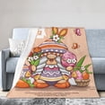 thumbnail image 1 of ZICANCN Throw Blanket Happy Lady Easter Gnomer , Couch Ultra Soft Micro Fleece Sofa Bed Camping Travel Blanket for Adults, 60"x50", 1 of 8