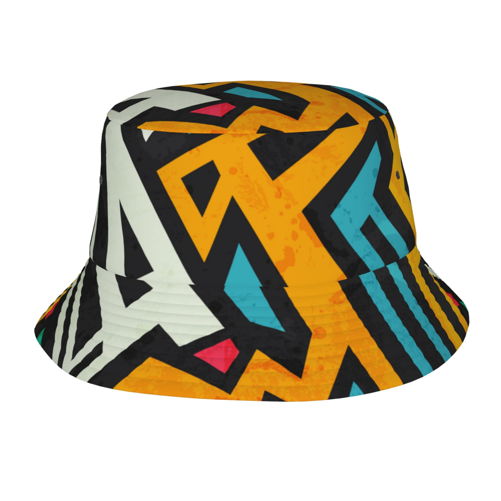 ZICANCN Traditional Aztec Tribal Art Bucket Hat , Unisex Print Double ...