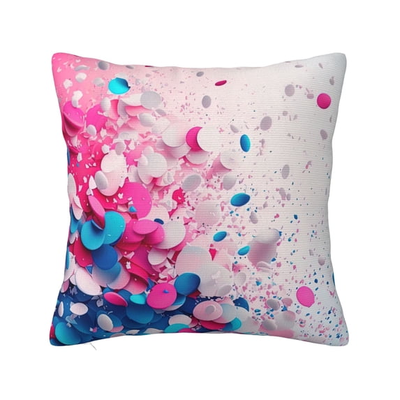 ZICANCN Transgender Pride Colorful Throw Pillow Covers, Bed Couch Sofa Knit Decorative Pillow Covers for Living Room Farmhouse, 18"x18"