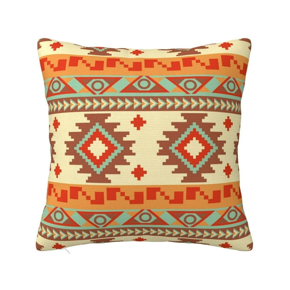 ZICANCN Vintage Southwestern Native Aztec Style Throw Pillow Covers, Bed Couch Sofa Knit Decorative Pillow Covers for Living Room Farmhouse, 18"x18"