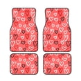 thumbnail image 1 of ZICANCN Waterproof Car Floor Mats Full Set, Pink Cute Hearts Doodles Automotive Carpet Mats for Vehicle Trucks Suv Jeep, 4 Pieces, 1 of 6