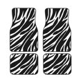 thumbnail image 1 of ZICANCN Waterproof Car Floor Mats Full Set, Zebra Animal Pattern Texture Automotive Carpet Mats for Vehicle Trucks Suv Jeep, 4 Pieces, 1 of 6