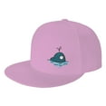 thumbnail image 1 of ZICANCN Whale Wave Icon Baseball Caps, Trucker Hats for Men And Women, Adjustable Breathable Flat Caps, Pink, 1 of 8