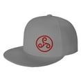 thumbnail image 1 of ZICANCN Wiccan Totem Swirl Spiral Baseball Caps, Trucker Hats for Men And Women, Adjustable Breathable Flat Caps, Gray, 1 of 8