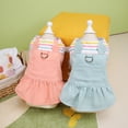 thumbnail image 1 of ZIEUO Adorable Pet Clothes for Cats & Small Dogs - Charming Spring & Autumn Wear Pocket Skirt, 1 of 5