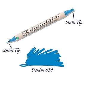 The Memory System Calligraphy Pen - DENIM - by ZIG Kuretake