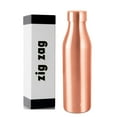 thumbnail image 1 of ZIG ZAG Pure Copper Water Bottle For Drinking More Water Yoga, Gym, Office, travel etc Rustproof & Leakproof Premium Copper Bottle With Health Benefits 33 OZ, 1 of 6