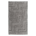 thumbnail image 1 of Zig Zag Pattern Cotton Non-Skid Back Bath Rug 24" x 40" Silver by Castle Hill London, 1 of 3