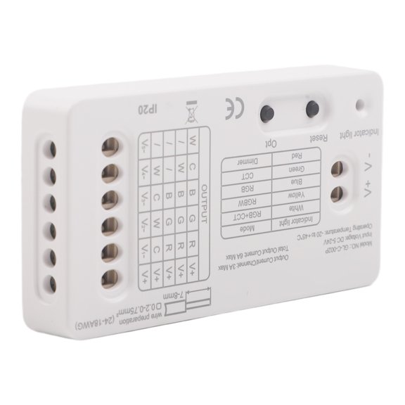 for ZIGBEE 3.0 LED Strip Controller, 5-in-1 for RGBCCT RGBW Dimmer, DC5-24V for PWM Smart Lighting with Power Memory, Adjustable Frequency, for ZIGBEE for GATEWAY