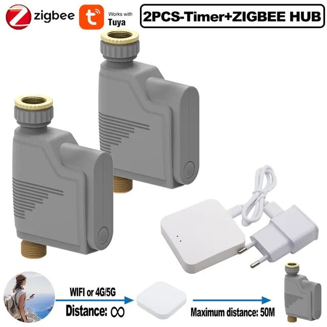 ZIGBEE WIFI Garden Watering Timer Smart Sprinkler Drip Irrigation