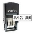 thumbnail image 1 of ZIGEL Office Date Stamp - Self Inking Date Stamp - Black, 1 of 2