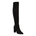 thumbnail image 1 of ZIGI SOHO Womens Black Siyah Pointed Toe Block Heel Zip-Up Dress Boots 10, 1 of 4