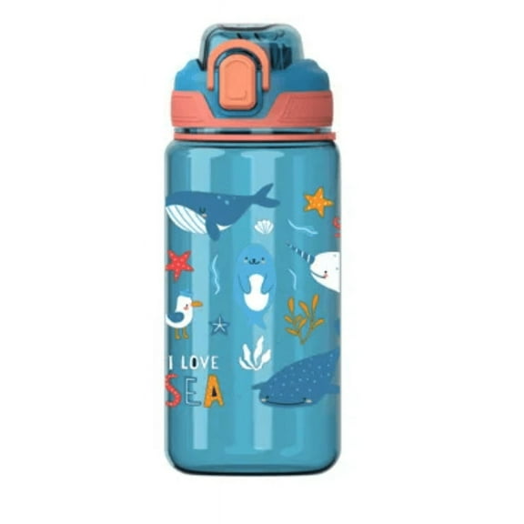 ZIGIDO Kids Water Bottle for School, 20oz with Straw, ideal for Boys and Girls, Spill Proof & Dishwasher safe Kids Bottle, BPA-Free, Sippy Cup with attractive design