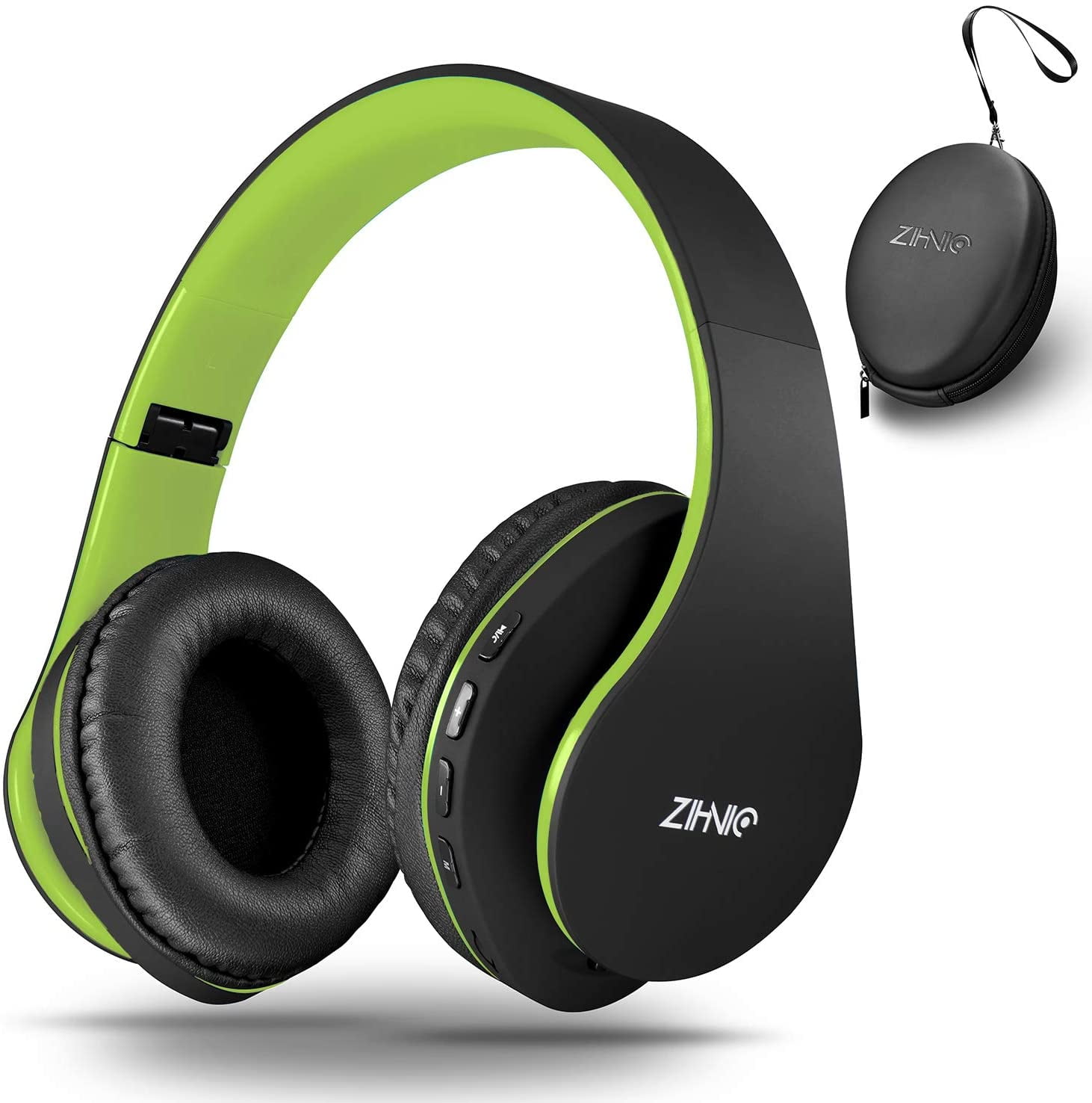 ZIHNIC Bluetooth Headphones Over-Ear, Foldable Wireless and Wired Stereo Headset Micro SD/TF, FM for Cell Phone,PC,Soft Earmuffs &Light Weight for Prolonged Wearing(Rose Gold)
