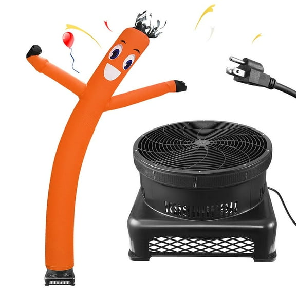 ZIHUI Air Dancer 20Ft Tube Guy Wind Dancer Orange Inflatable Arm Man Tube Man with Blower for Outdoor Advertising and Store Sign popular