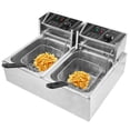 ZIHUI Double Cylinder Electric Fryer 10L Electric Immersion Deep Fryer