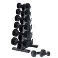 thumbnail image 1 of ZIHUI Dumbbell Rack Stand Only, Weight Rack for Dumbbells Compact A-Frame Home Gym Space Saver (500 LBS Weight Capacity, 2024 New Version) (Store 6 Pairs), 1 of 8