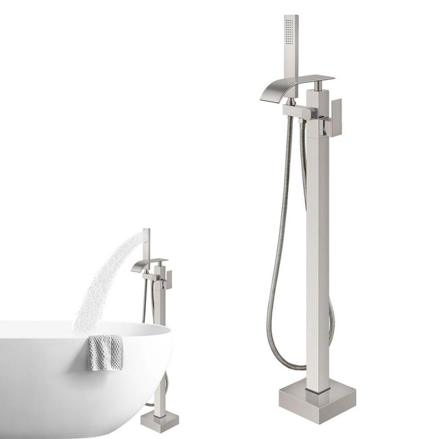 ZIHUI Freestanding Bathtub Faucet Tub Fillers Shower Fixtures Bathroom