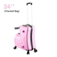 thumbnail image 1 of ZIHUI Kids Luggage, Rider 24" Ride-on Suitcase for Kids with Double Spinner Wheels, Carry On Trolley Luggage with Password Lock, 1 of 9