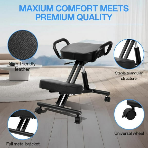 ZIHUI Kneeling Desk Chair Ergonomic Posture Chair Knee Stool Ergonomic Kneeling Offices Chair for Offices Home Work fashionable