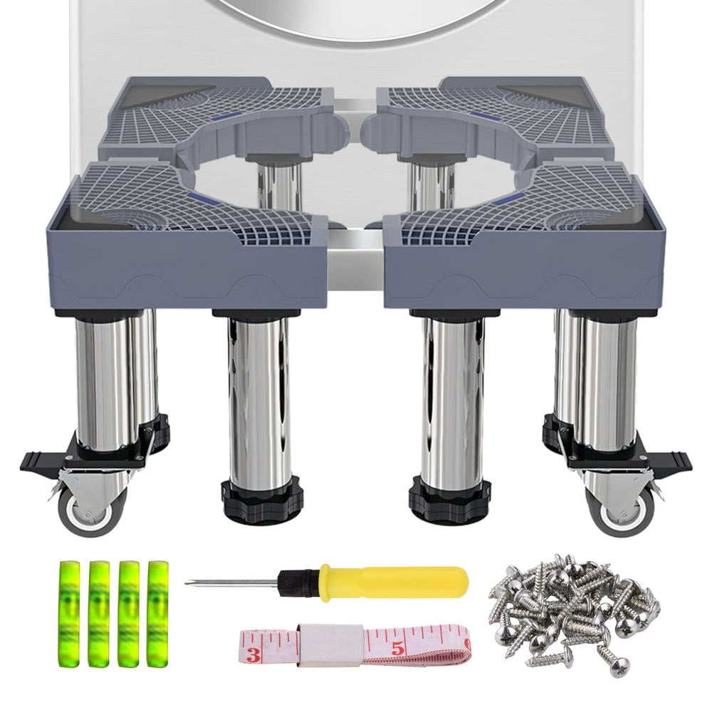 ZIHUI Washer Pedestal Foot Pads Adjustable Dryer Stand Laundry Pedestal