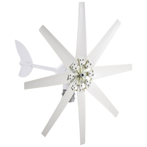 ZIHUI Wind Turbine 12000W 24V with 8 Blade, Wind Generator Kit with Charge Controller, Wind Power generator for Marine, RV, Home, Windmill Generator Suit for Hybrid Solar Wind System