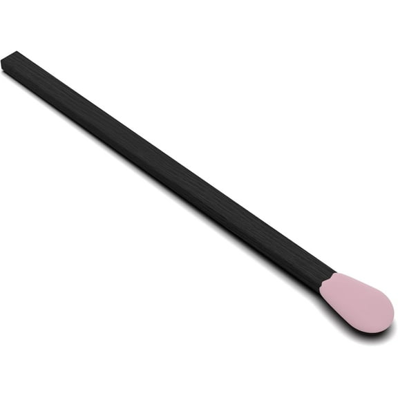 ZIKANI Black Stick Pink Tip Fancy Matches 4" Match Refill 100 Long Matches Short Matches Wooden Matches Bulk Matches Decorative Matchsticks for Cloche Jar Box, Fireplace