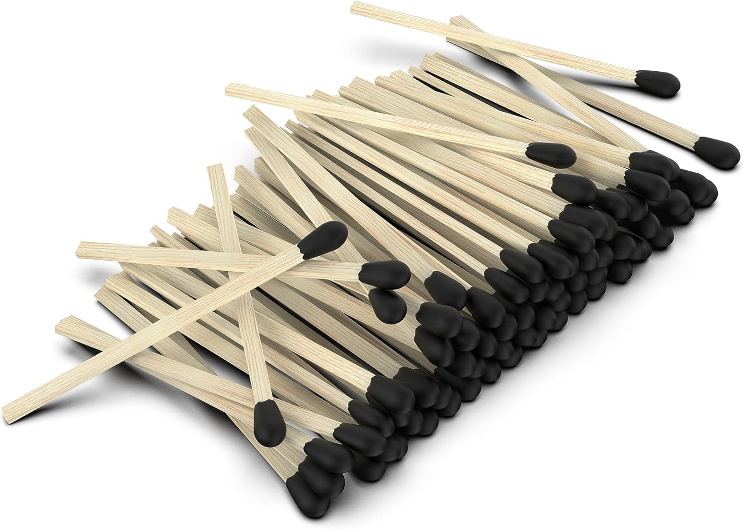 ZIKANI Black Tip Matches 4 Inch Match Refill and Striker 200 Long