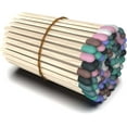 thumbnail image 1 of ZIKANI Rainbow Colored Tip Matches 4 Inch Match Refill 100 Long Matches Short Matches Wooden Matches Bulk Matches Decorative Matchsticks Safety Matches for Cloche Jar Box Fireplace (Rainbow), 1 of 4