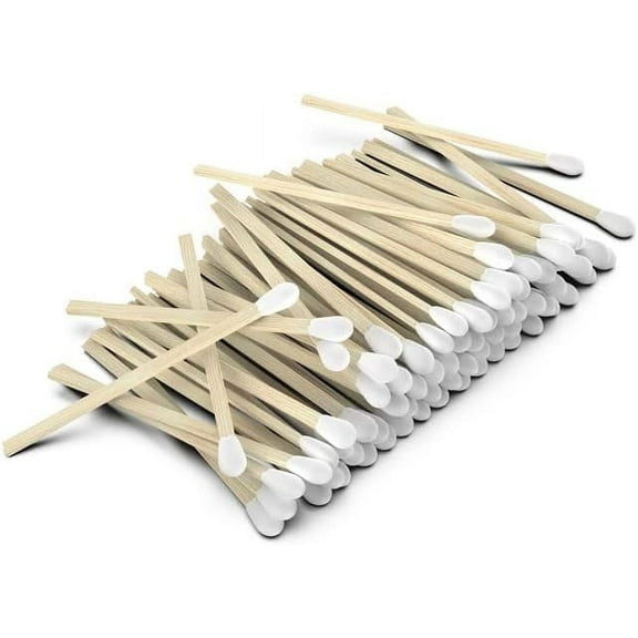 ZIKANI White Tip Matches 2.5" Match Refill 100 Long Matches Short Matches Wooden Matches Bulk Matches Decorative Matchsticks Safety Matches for Cloche Jar Box Fireplace (White)
