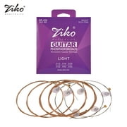 ZIKO DP-012  Light Acoustic Guitar Strings Hexagon Alloy Wire Phosphor Bronze Wound Corrosion Resistant 6 Strings Set