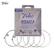 ZIKO DUS-011 Custom Light Acoustic Folk Guitar Strings Hexagon Alloy Wire Silver Plated Wound Corrosion Resistant 6 Strings Set