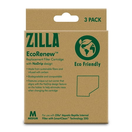 Zilla EcoRenew™ Filter Cartridges Medium 3 pack