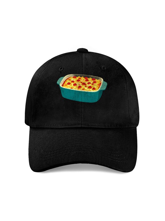Baked Mac and Cheese Thanksgiving Baseball Cap, Cotton Twill Dad Hat