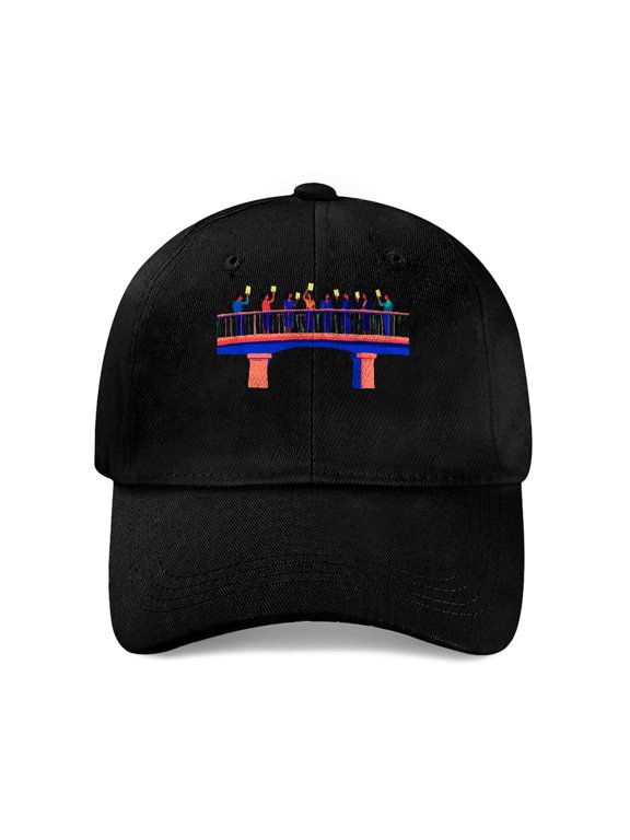 Bridge Players Holding Cards Baseball Cap, Cotton Twill Dad Hat