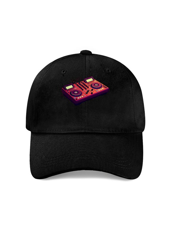 Christmas DJ Mixer - Holiday Party Baseball Cap, Cotton Twill Dad Hat
