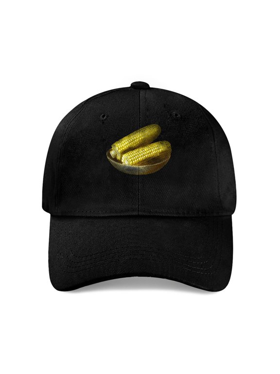 Corn on Cob Thanksgiving Baseball Cap, Cotton Twill Adjustable Dad Hat