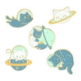 thumbnail image 1 of ZILEFSILK 5pcs Cute Animal Cat Enamel Pins Set Funny Brooch for Backpack Jacket Hat Lapel Bag Cool Pins Aesthetic, 1 of 7