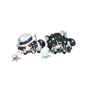 ZILEFSILK Cute Anime Demon Slayer Acrylic Figure Keychain Set Vision Cosplay Stand Merch For Girls